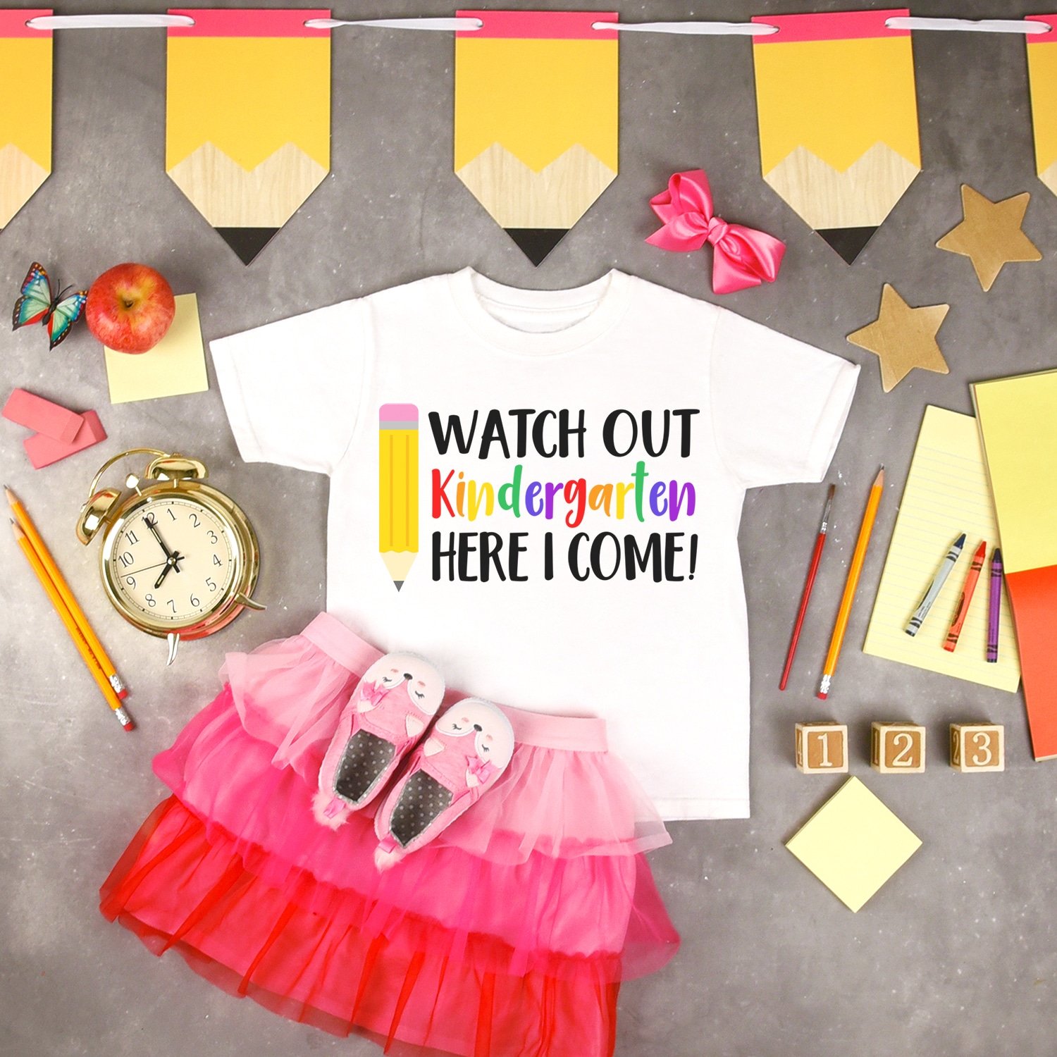 watch out kindergarten here i come t shirt and accessories
