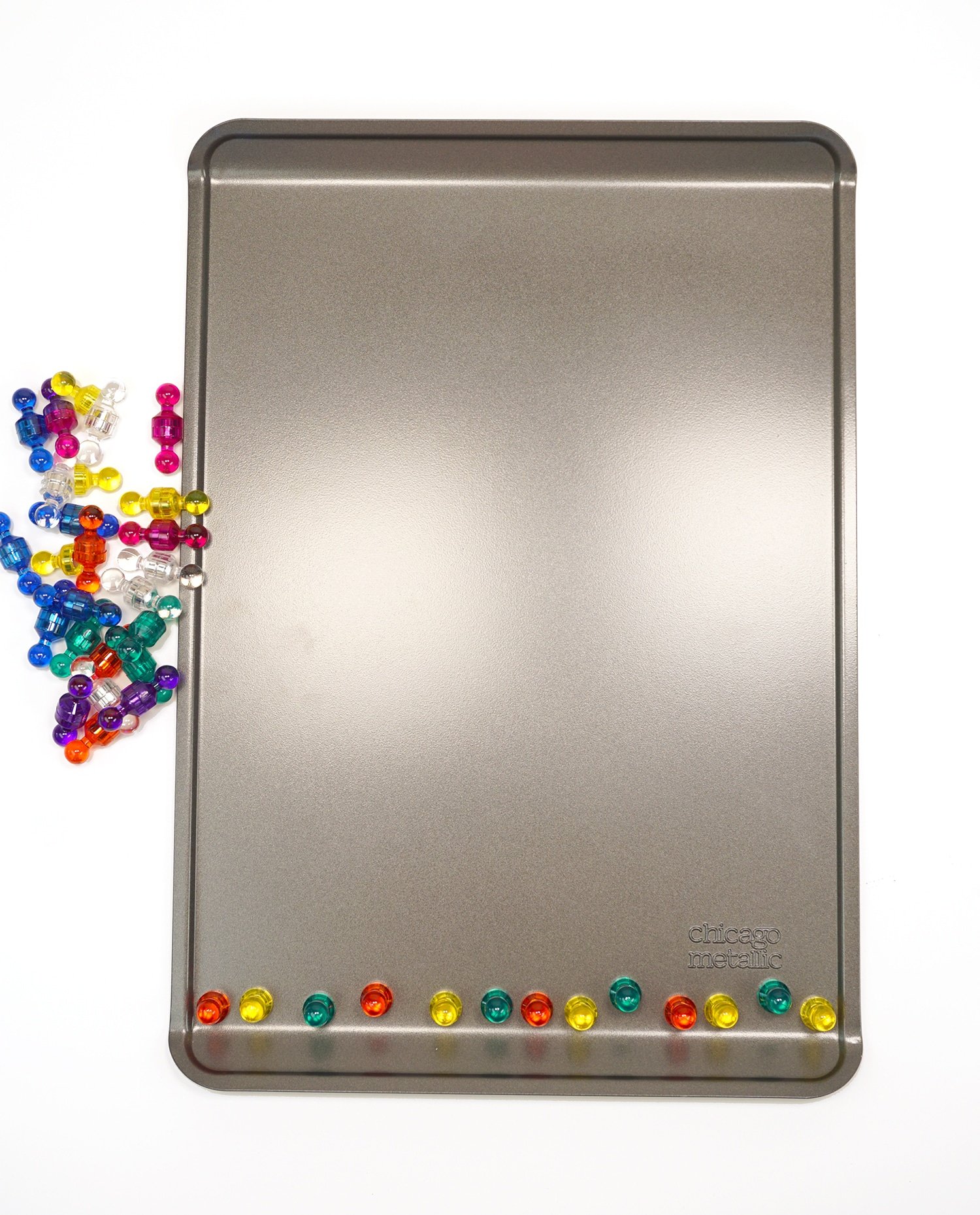 cookie sheet and magnets