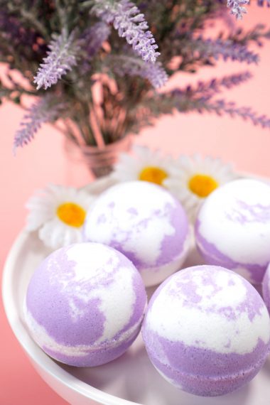 lavender bath bombs for bedtime