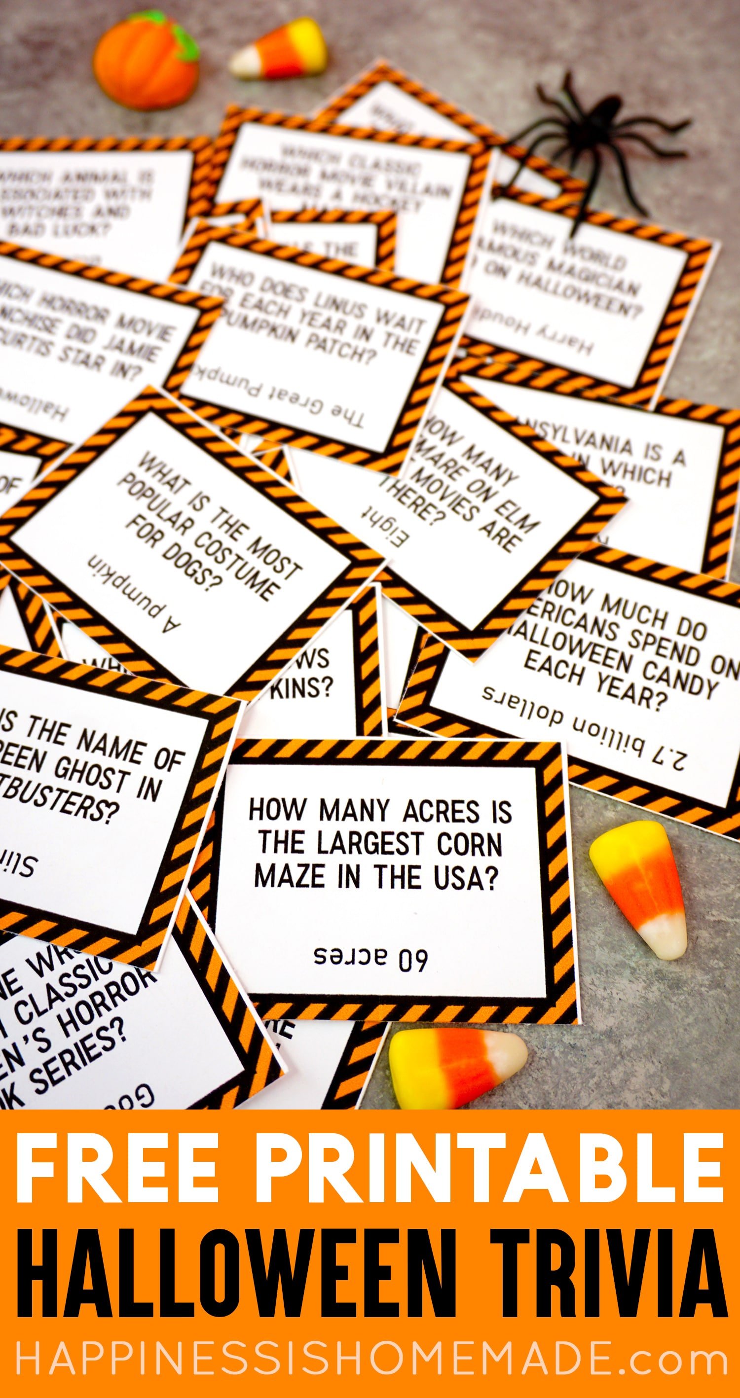 Halloween Trivia Printable - Printable World Holiday