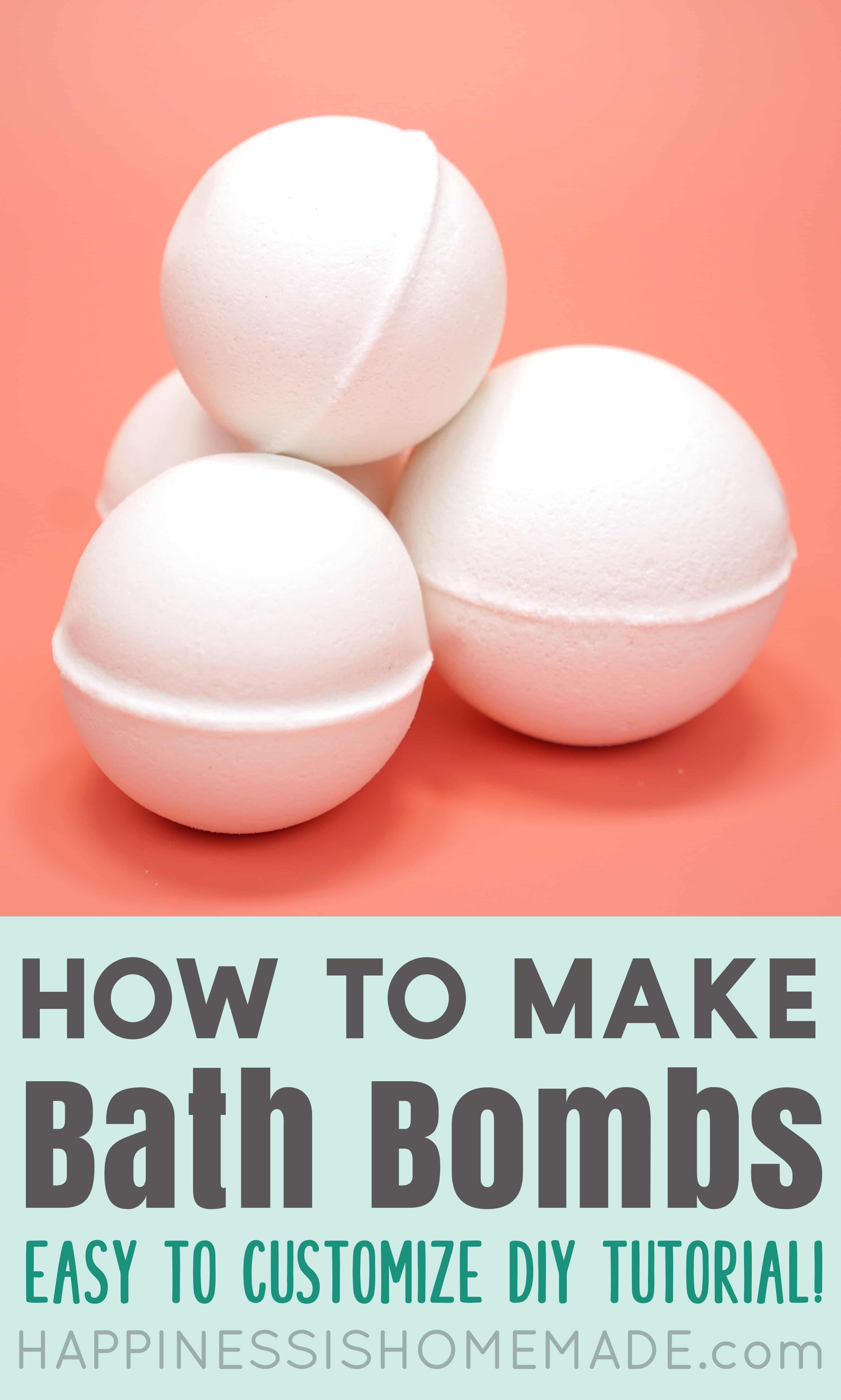 How to make bath bombs pin graphic