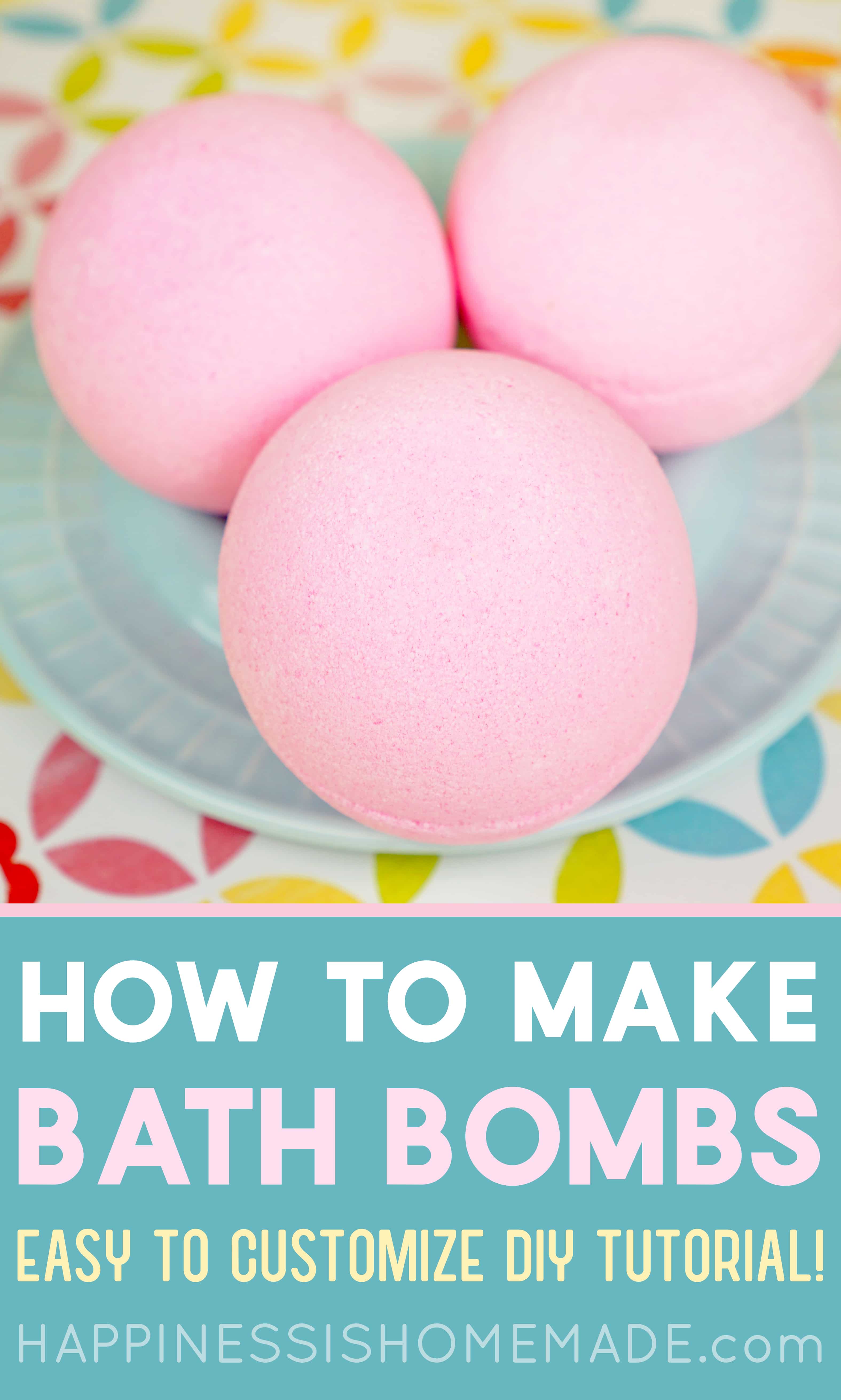 How to make bath bombs pin graphic