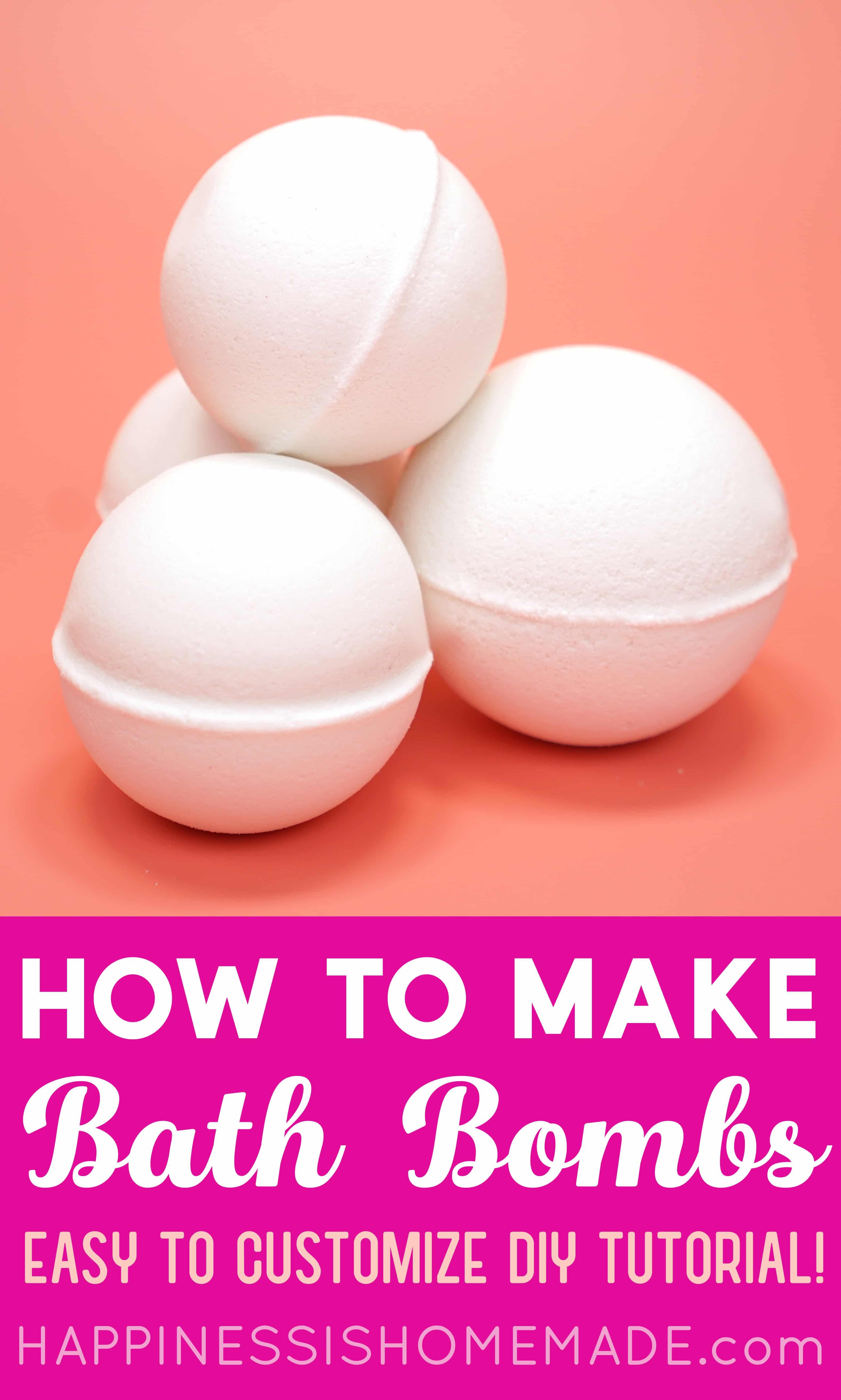 How to make bath bombs pin graphic