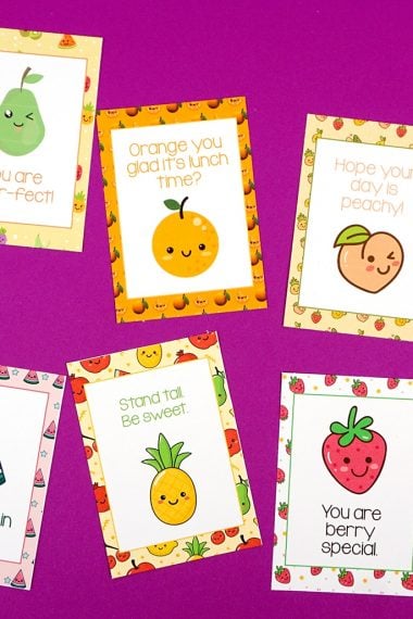 cute lunch box printable notes