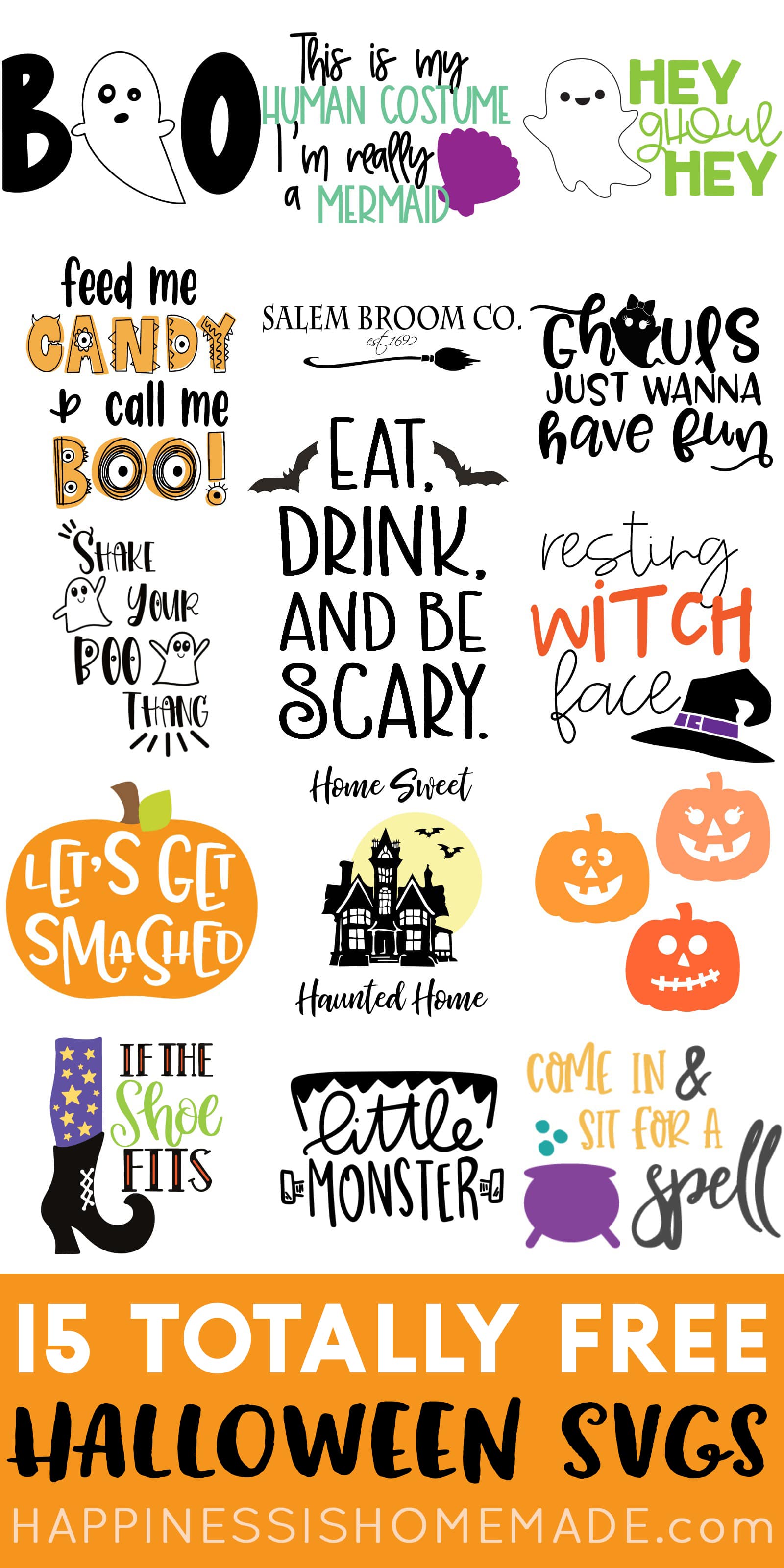 collection of halloween svg files