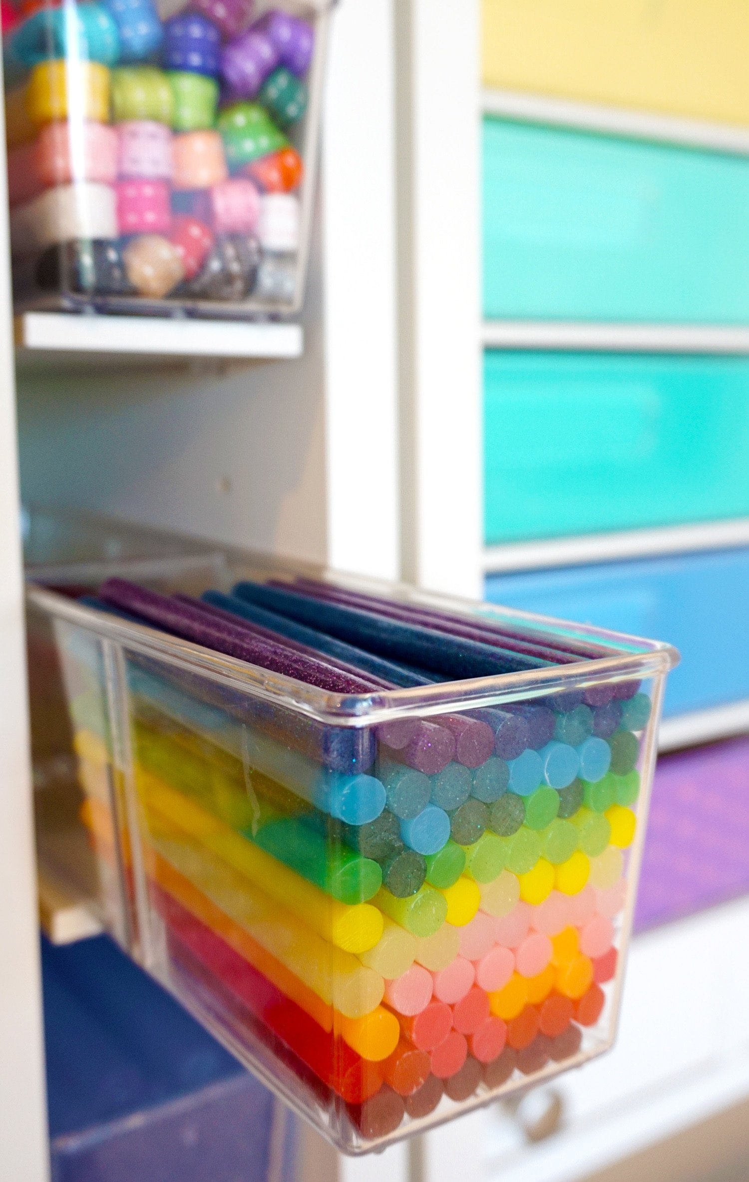 colored hot glue sticks in the dreambox