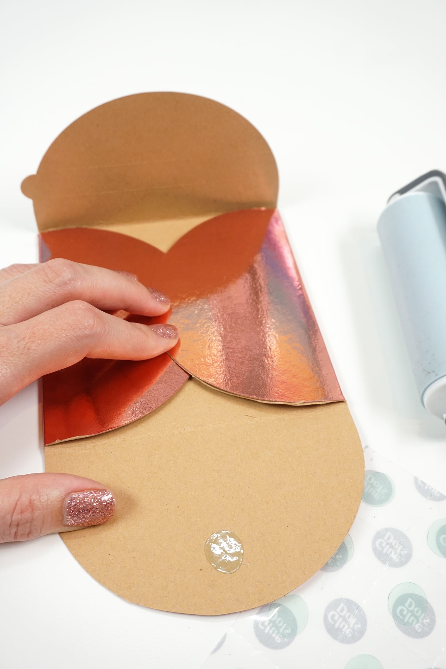 folding a gift card holder