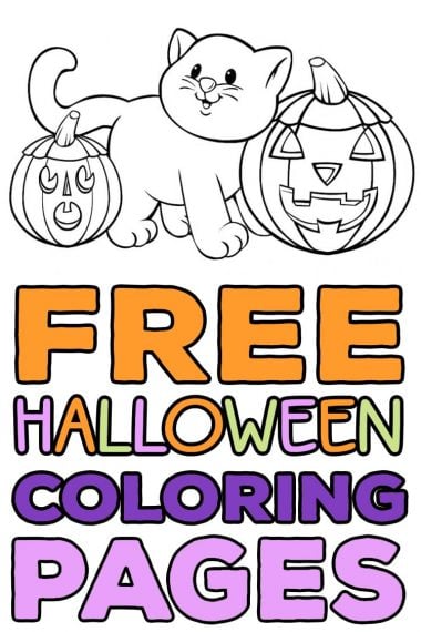 Drawings To Paint & Colour Halloween - Print Design 023