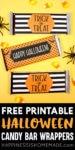 free printable halloween candy bar wrapper gifts and party favors