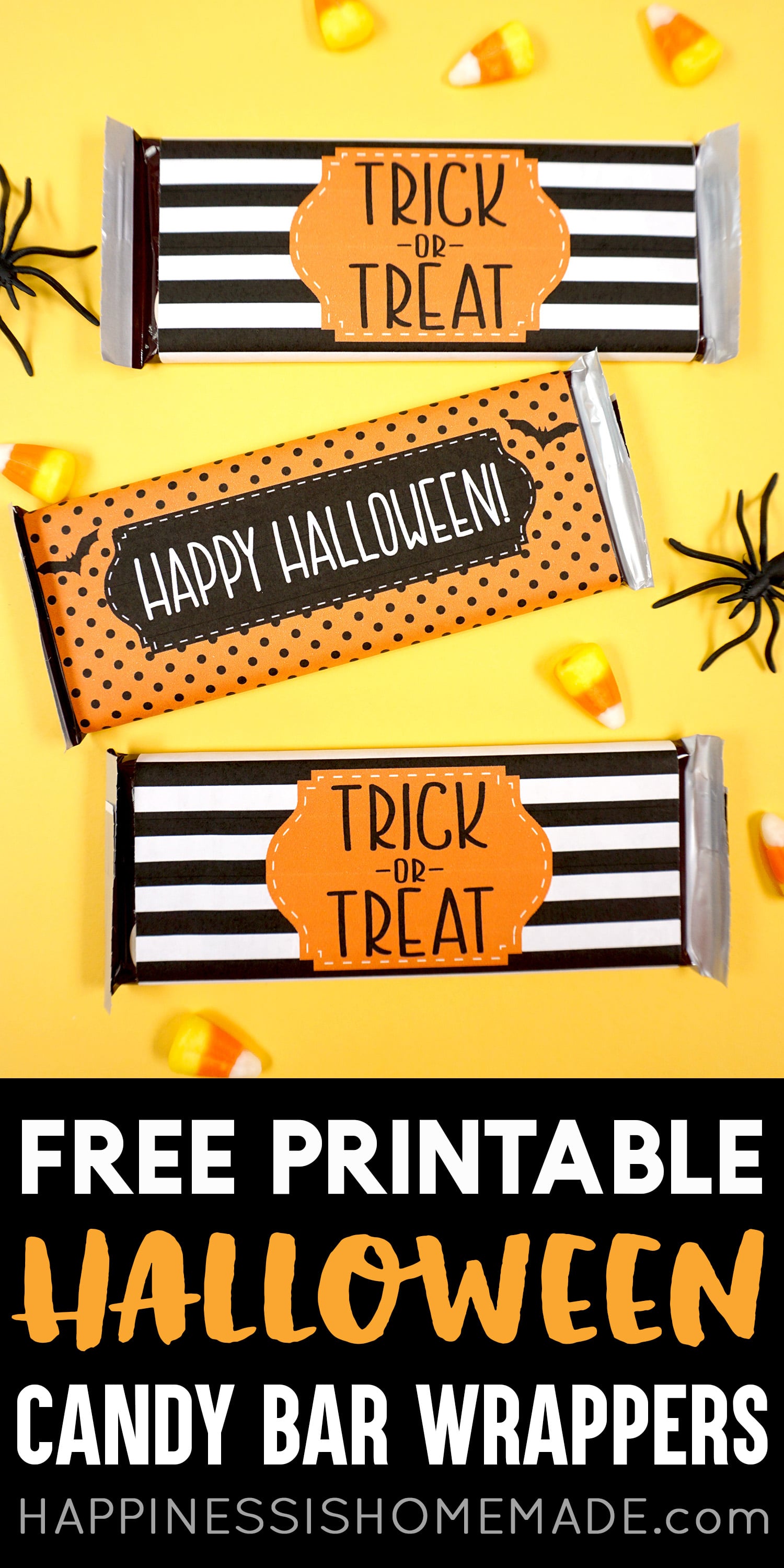 free printable halloween candy bar wrapper gifts and party favors