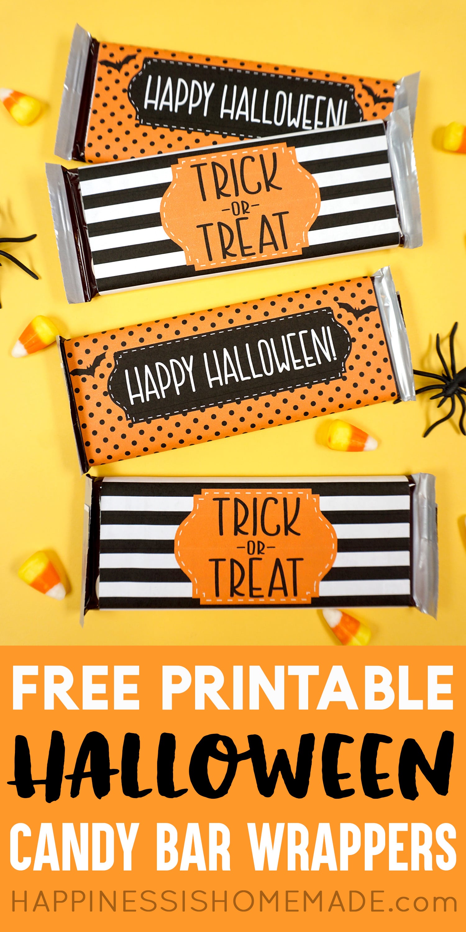 free printable halloween candy bar wrapper gifts and party favors