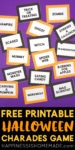 free printable halloween charades game