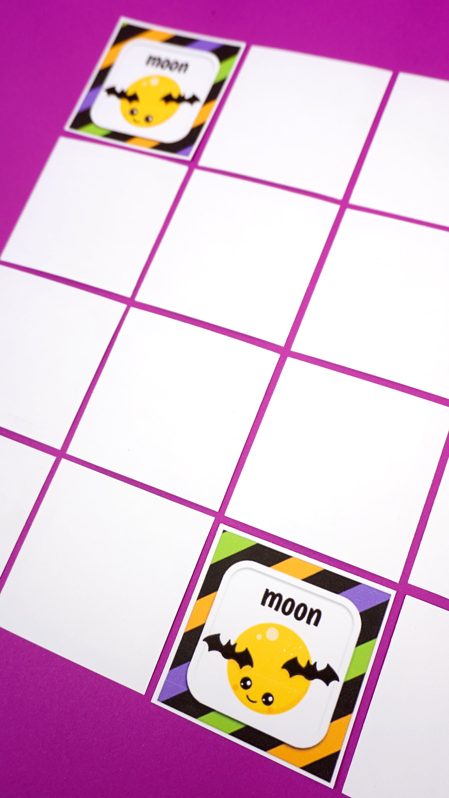 halloween memory match game tiles