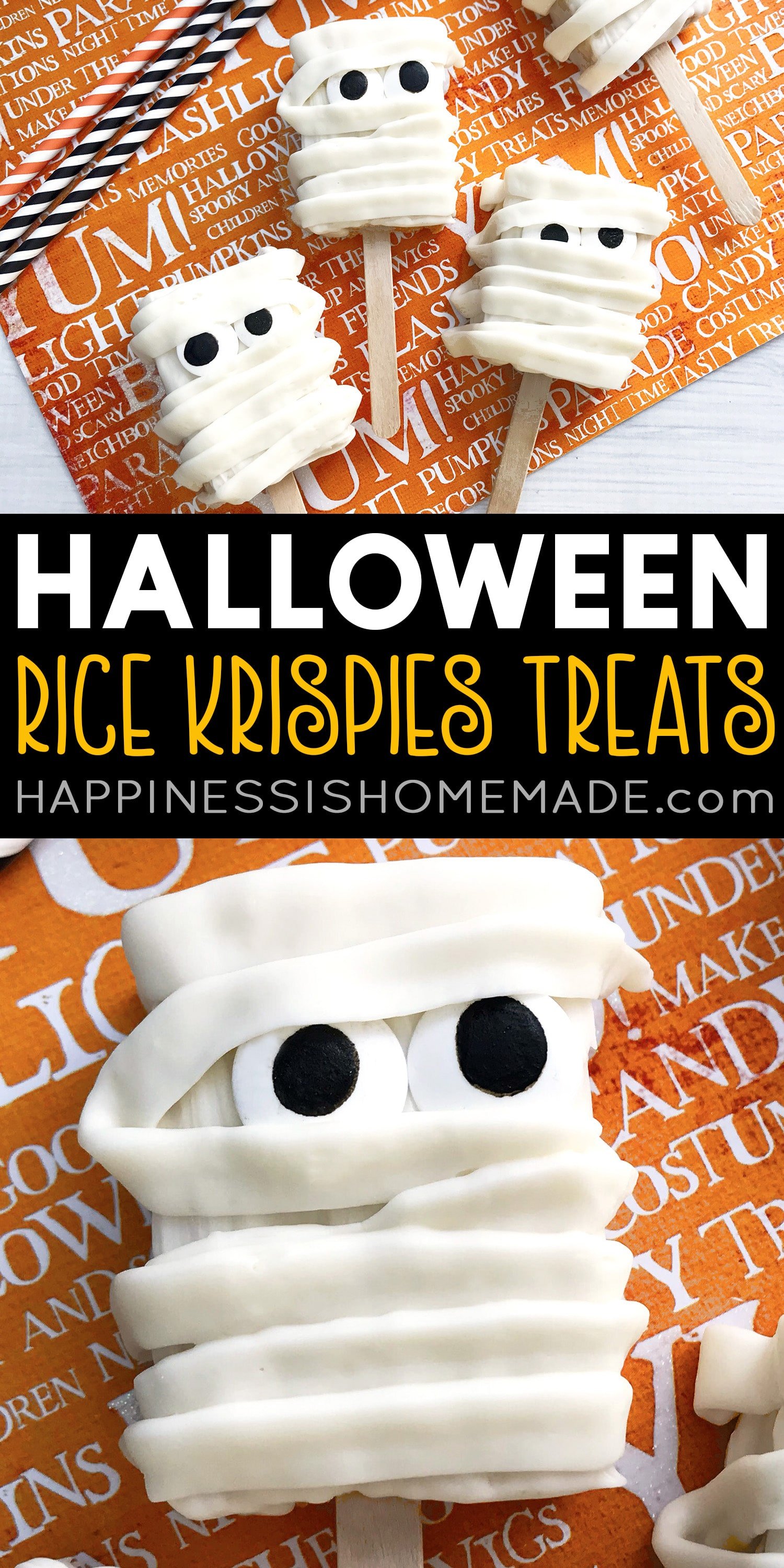 halloween rice krispies treats