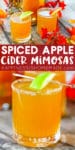 spiced apple cider mimosas 
