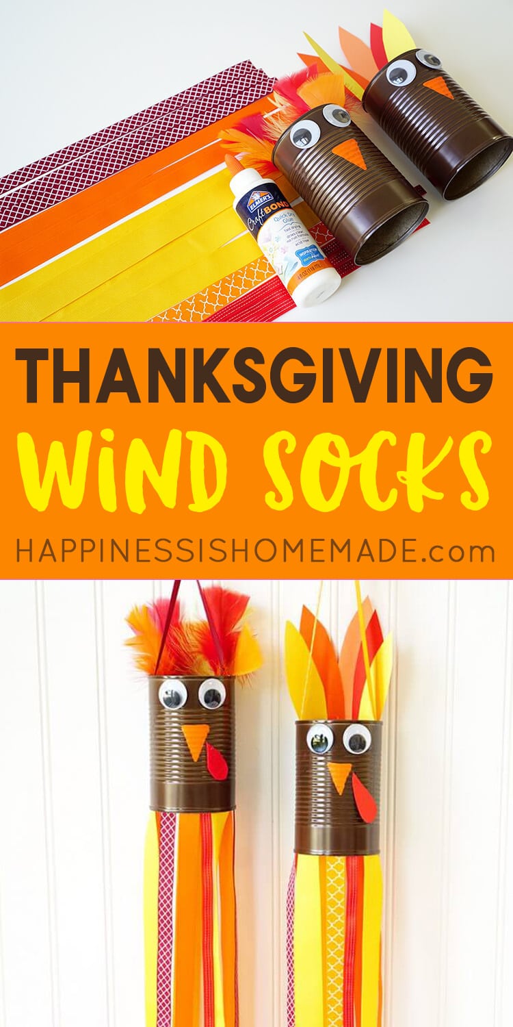 Thanksgiving Craft For Kids Windsock Turkeys