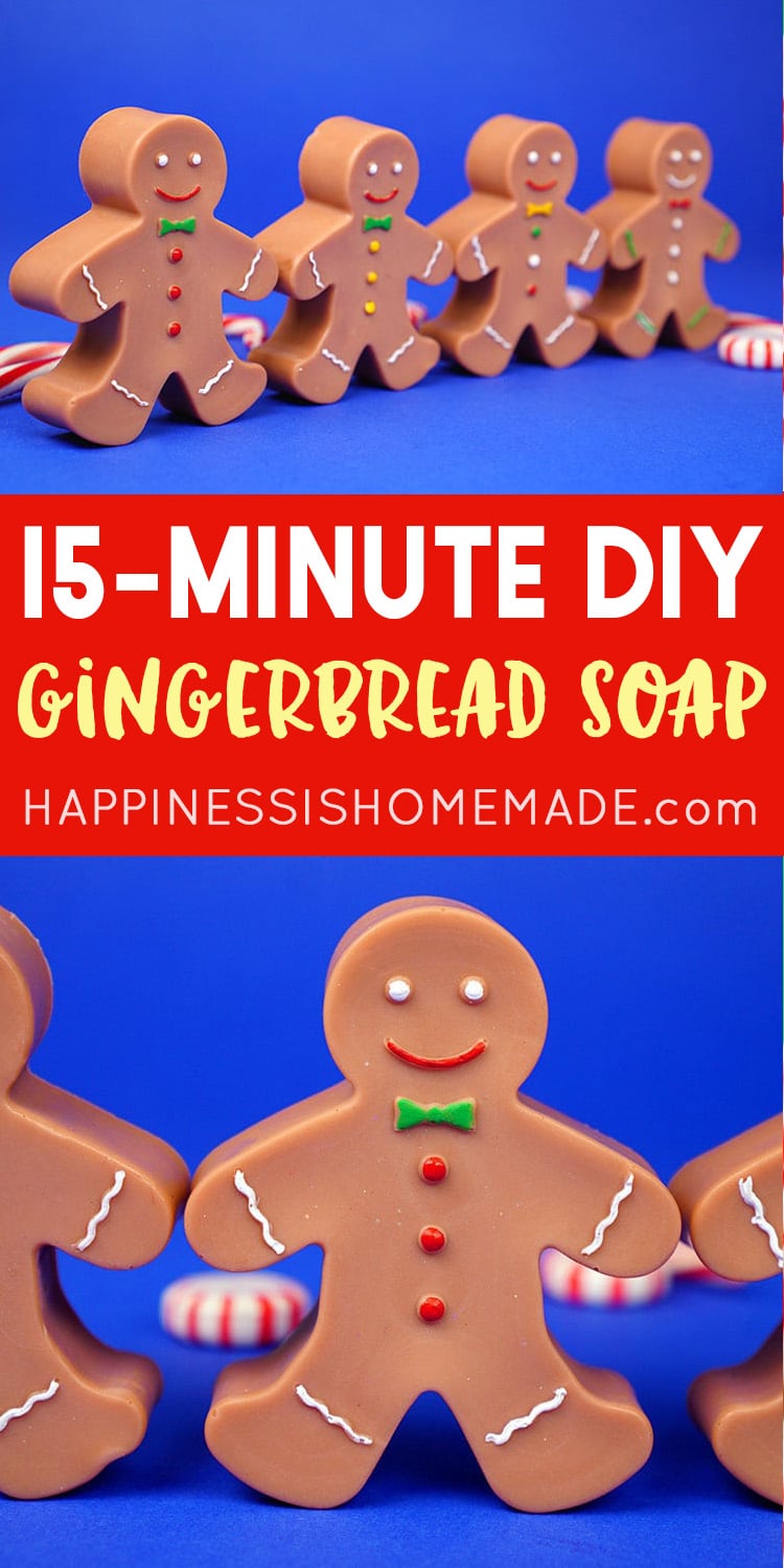 15 minute DIY gingerbread soap 