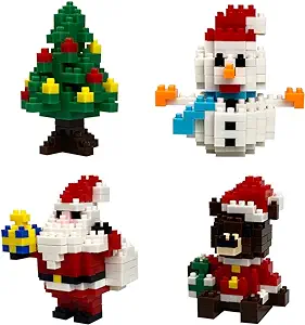 christmas themed block building sets