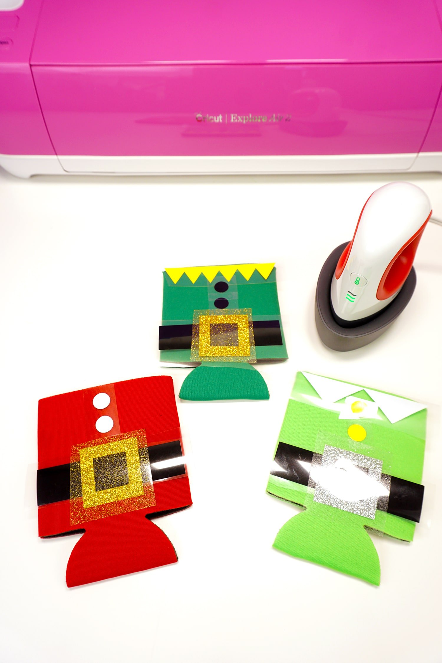 cricut minipress and diy can koozies