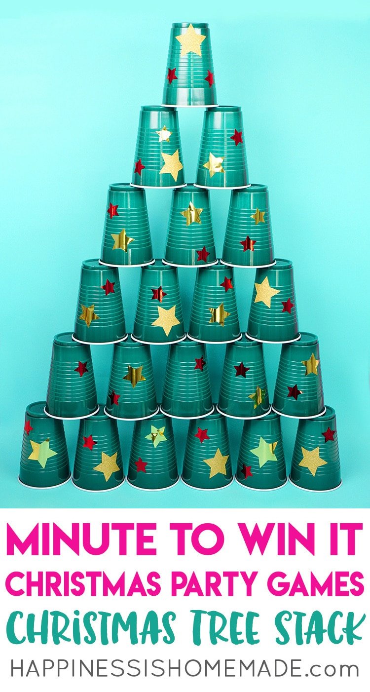 christmas tree stack minute to win it style party game 