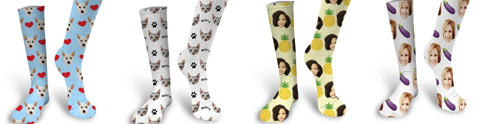 funny face, pineapple, and cat socks