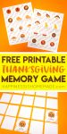 free printable thanksgiving memory game