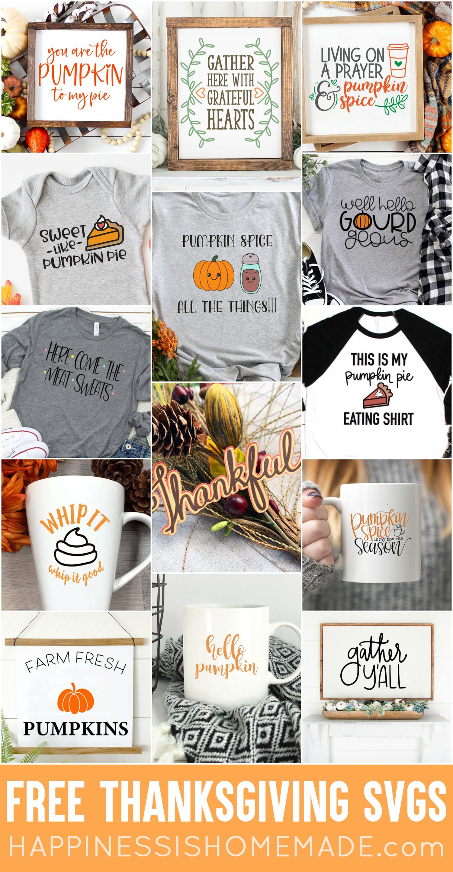 free thanksgiving svg file craft project collection