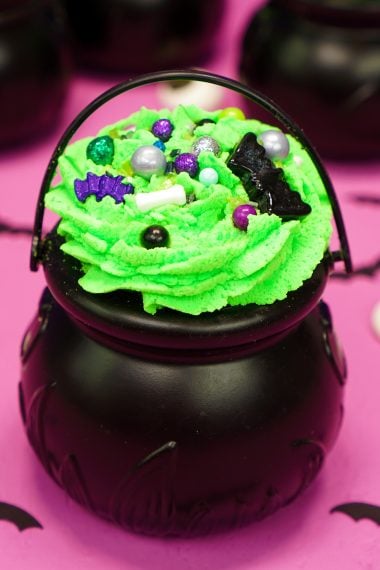 halloween witch cauldron bath bombs