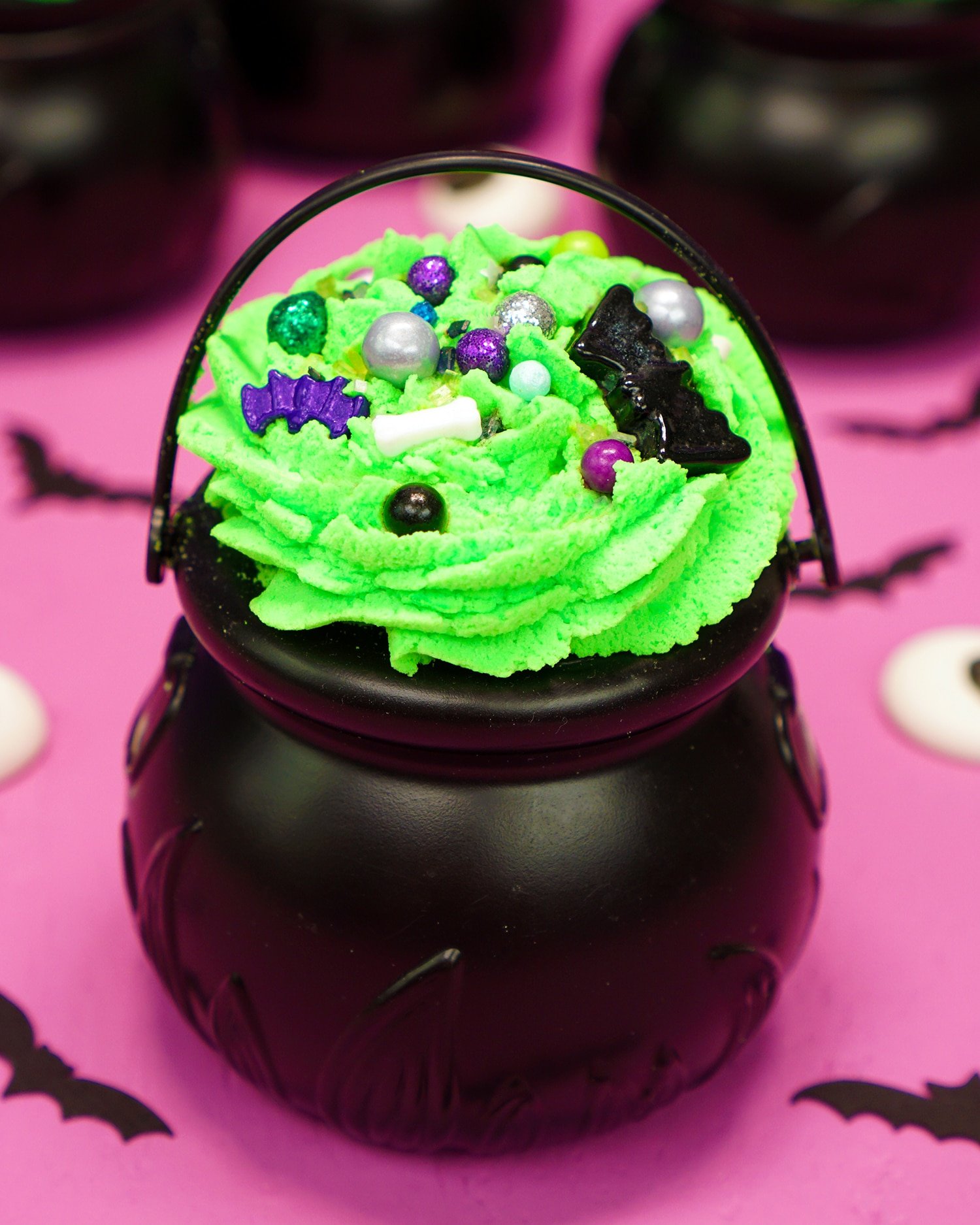 halloween witch cauldron bath bombs