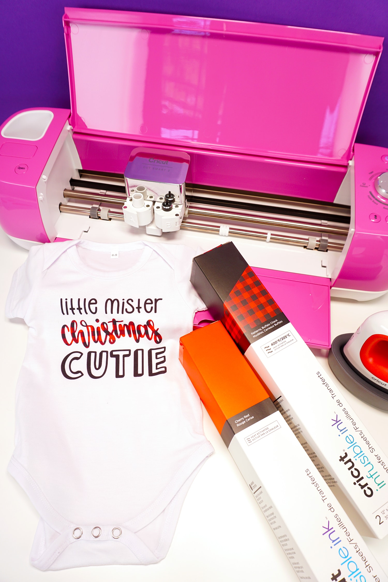 little mister christmas cutie shirt and cricut materials with cricut explore air 2