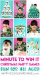 11 fun Minute to Win It Games for Christmas