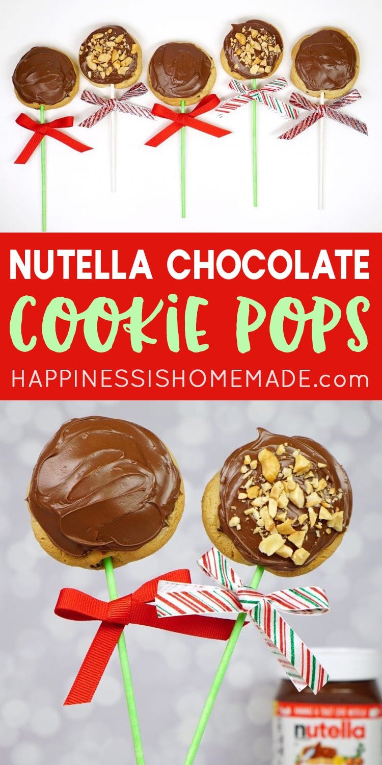 Nutella chocolate cookie pops