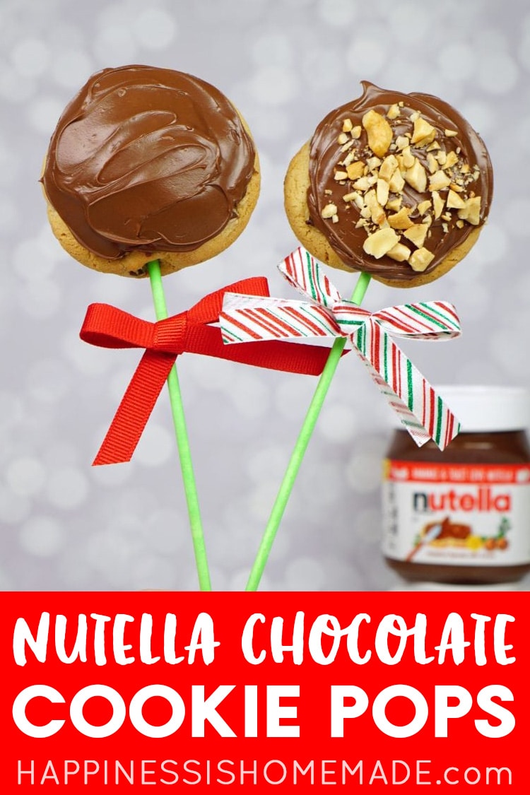 Nutella chocolate cookie pops