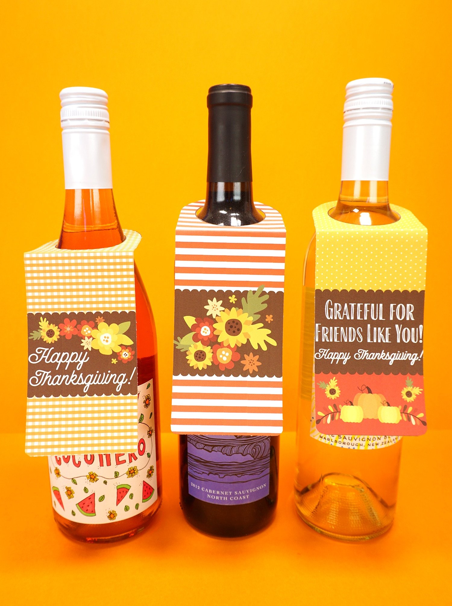 Printable Thanksgiving Wine Tags