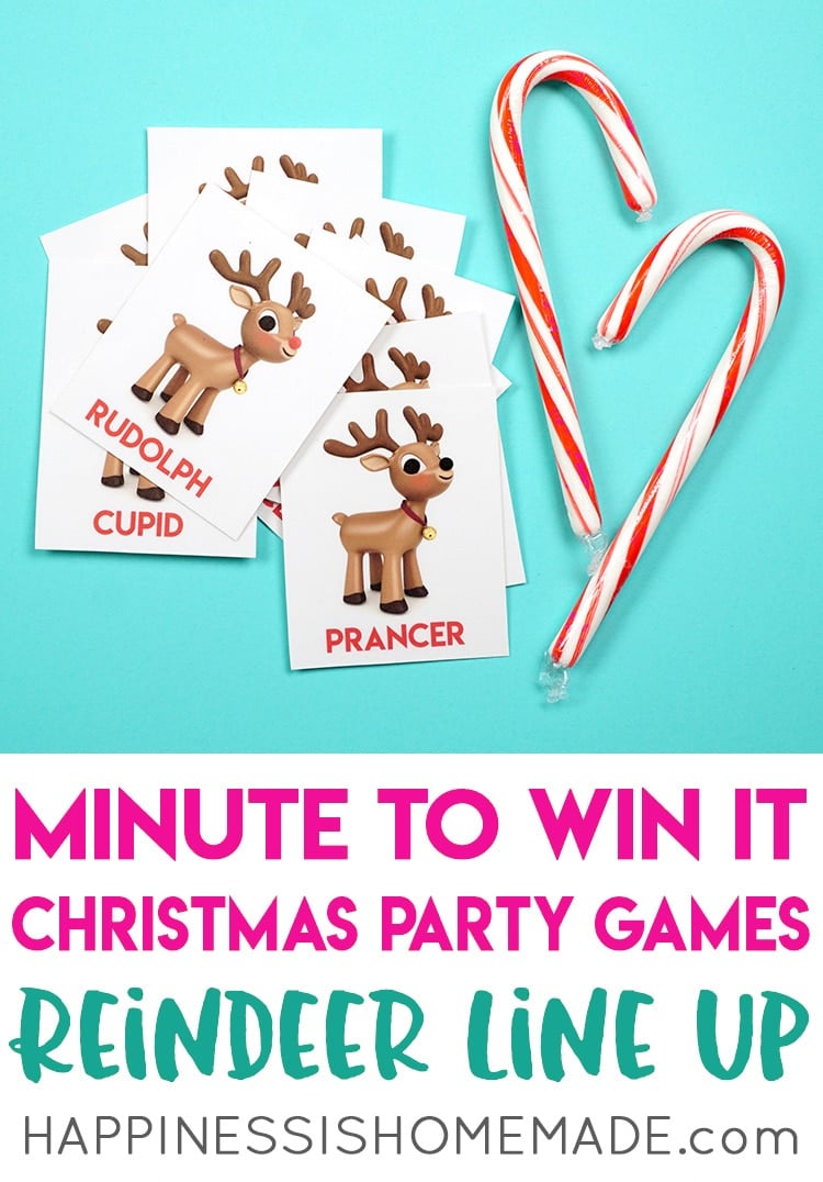 minute to win it reindeer line up game