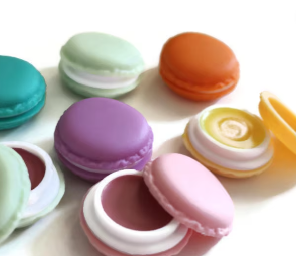 macaron lip balm stocking stuffer gifts