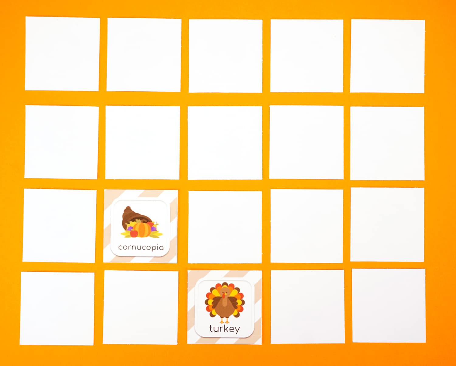 thanksgiving printable match memory game