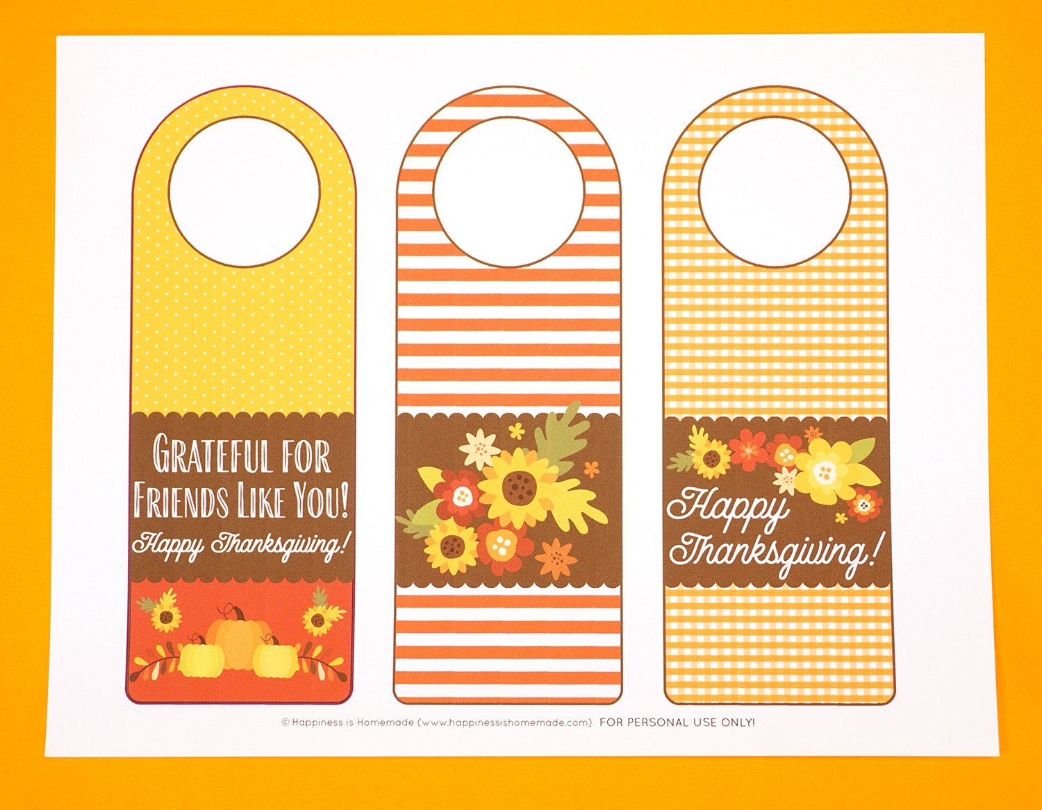 printed thanksgiving wine gift tags