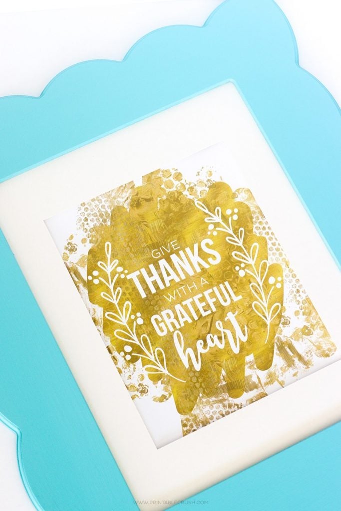 give thanks with a grateful heart sign