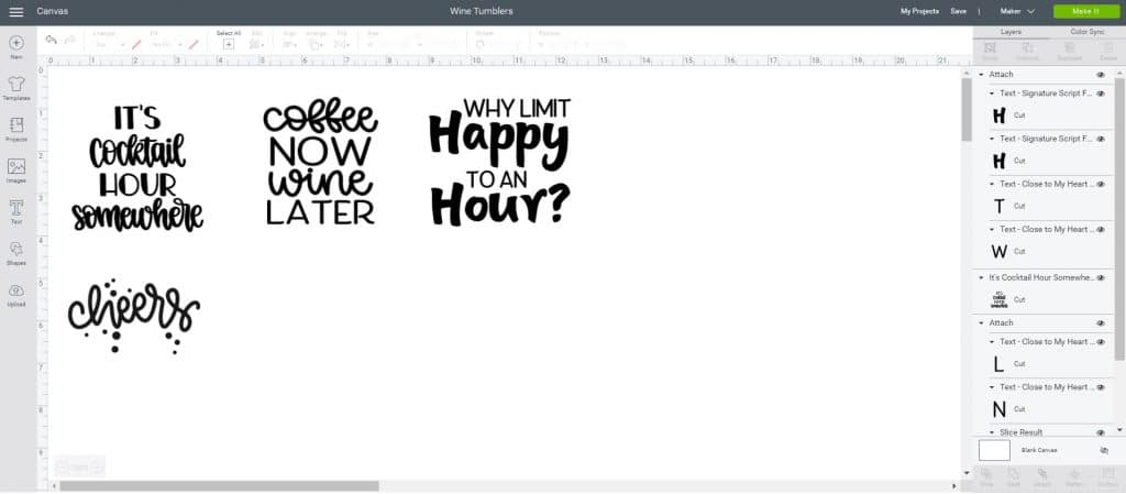 why limit to a happy hour? svg file in cricut design space