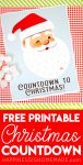 free printable countdown to christmas