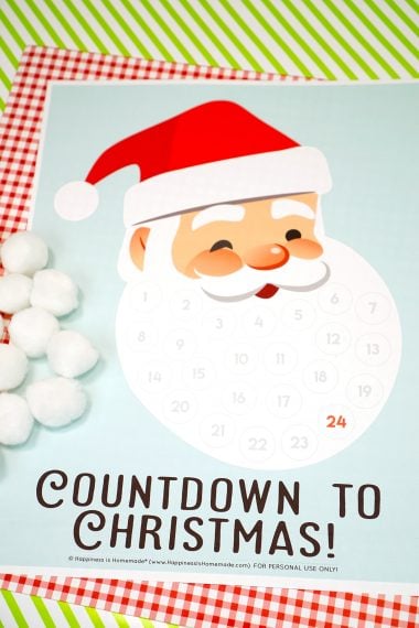 countdown to christmas santa beard advent calendar