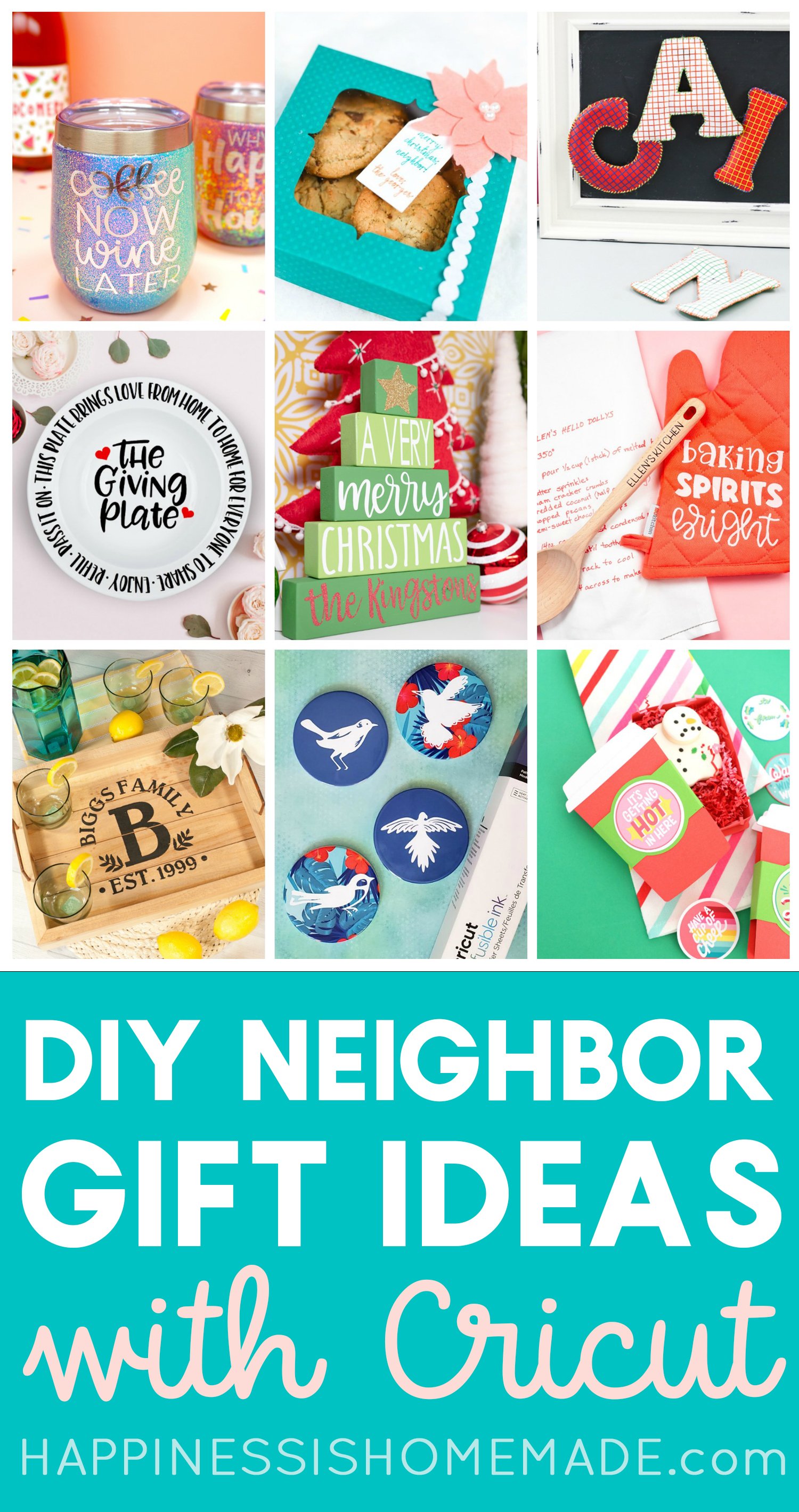 DIY neighbor gifts with cricut