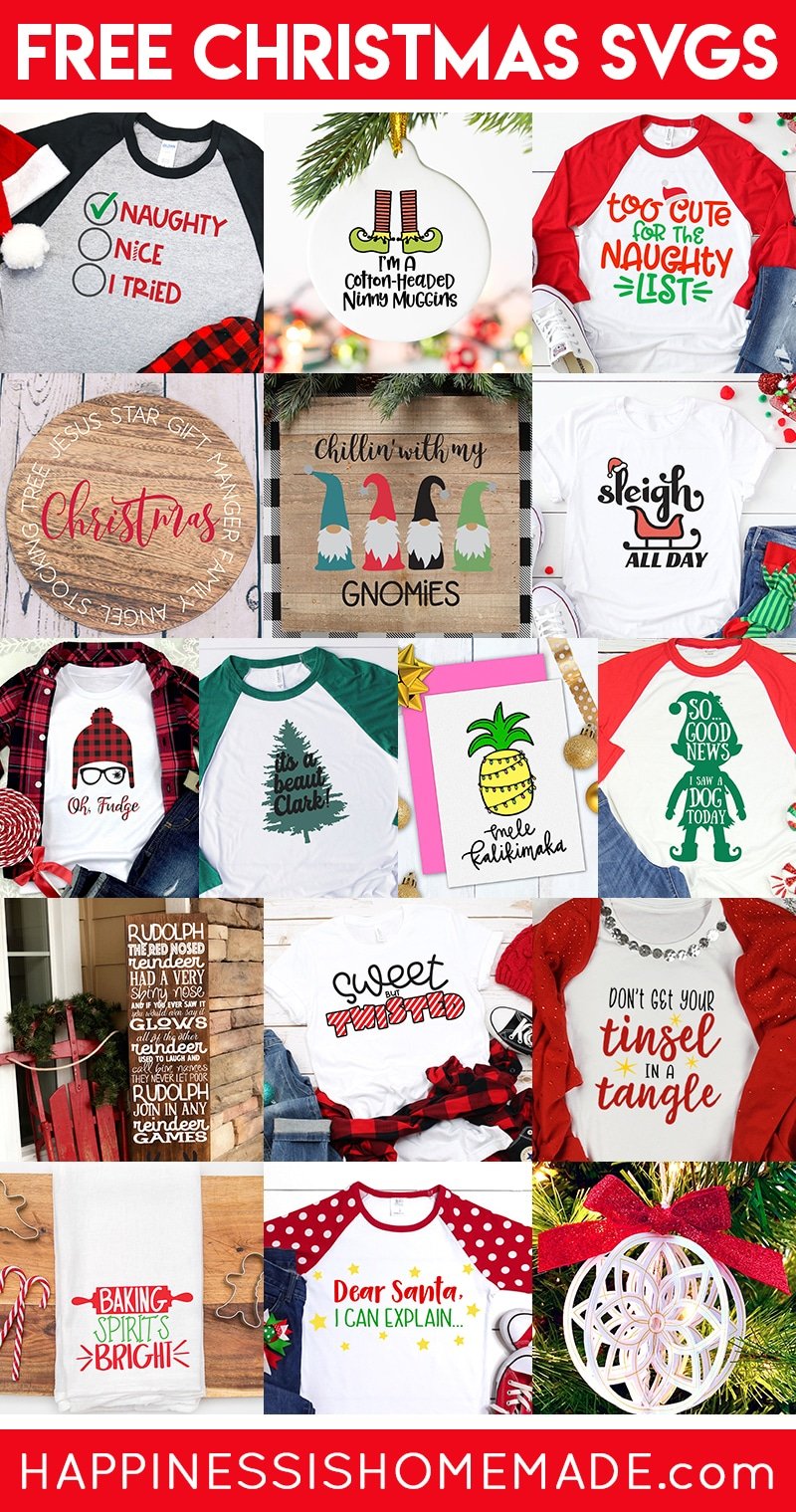 free christmas svg file craft collection