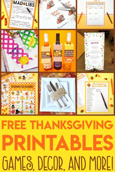 free thanksgiving printables