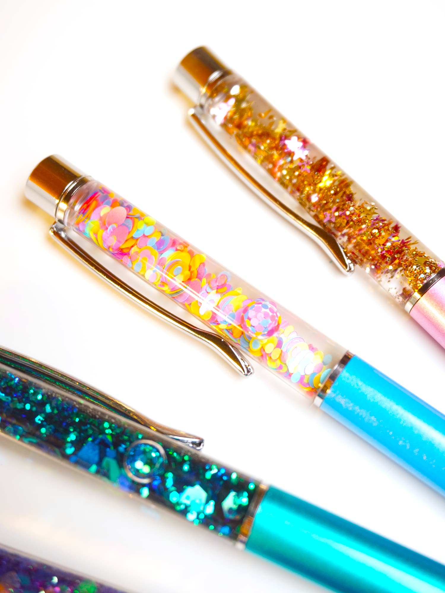 Floating Glitter Pens, Glitter Pens, Gifts for Her, Rainbow Set