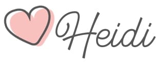 A Signature of the Name \"Heidi\" Next to a Heart