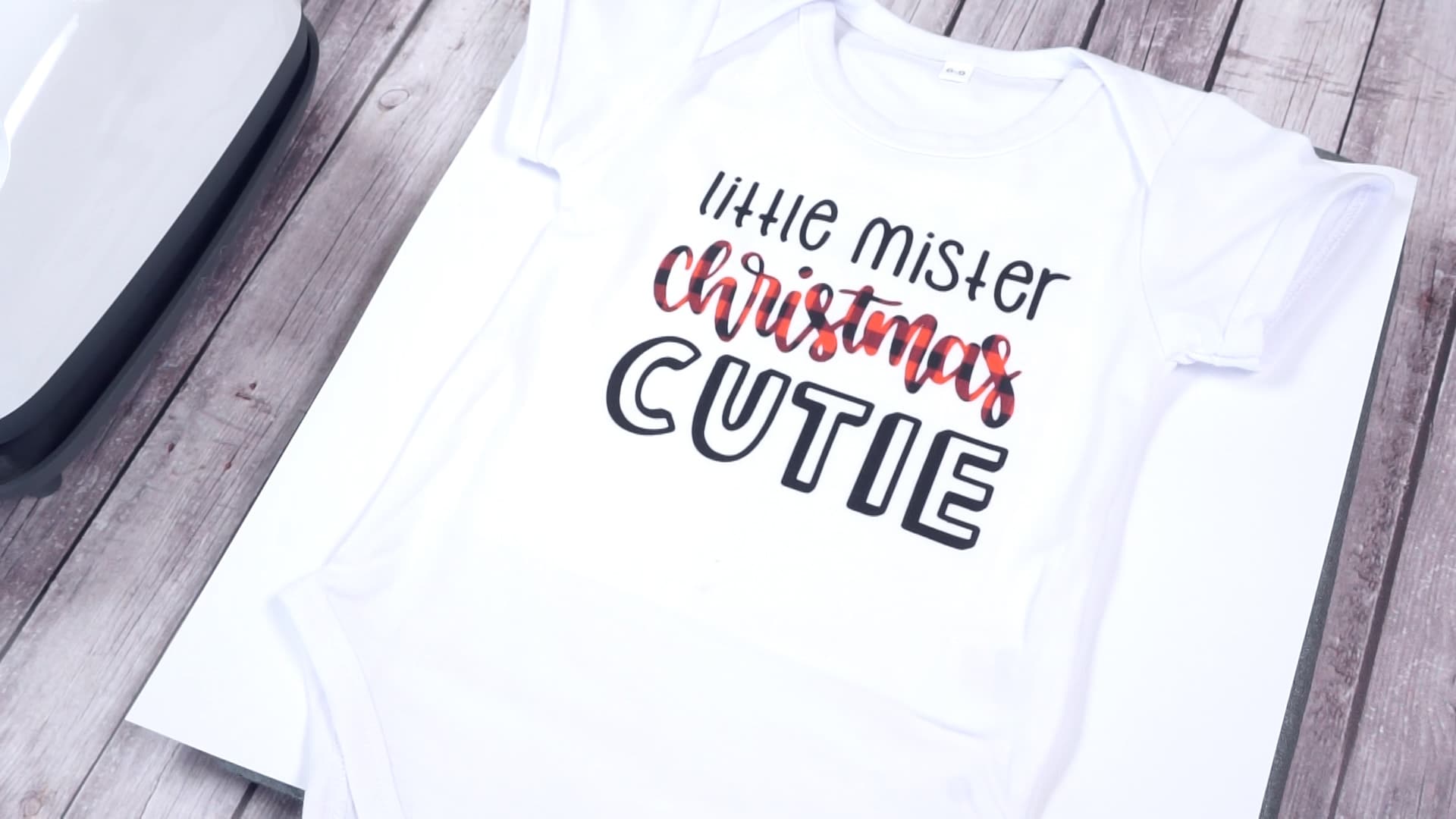 little mister christmas cutie on onesie