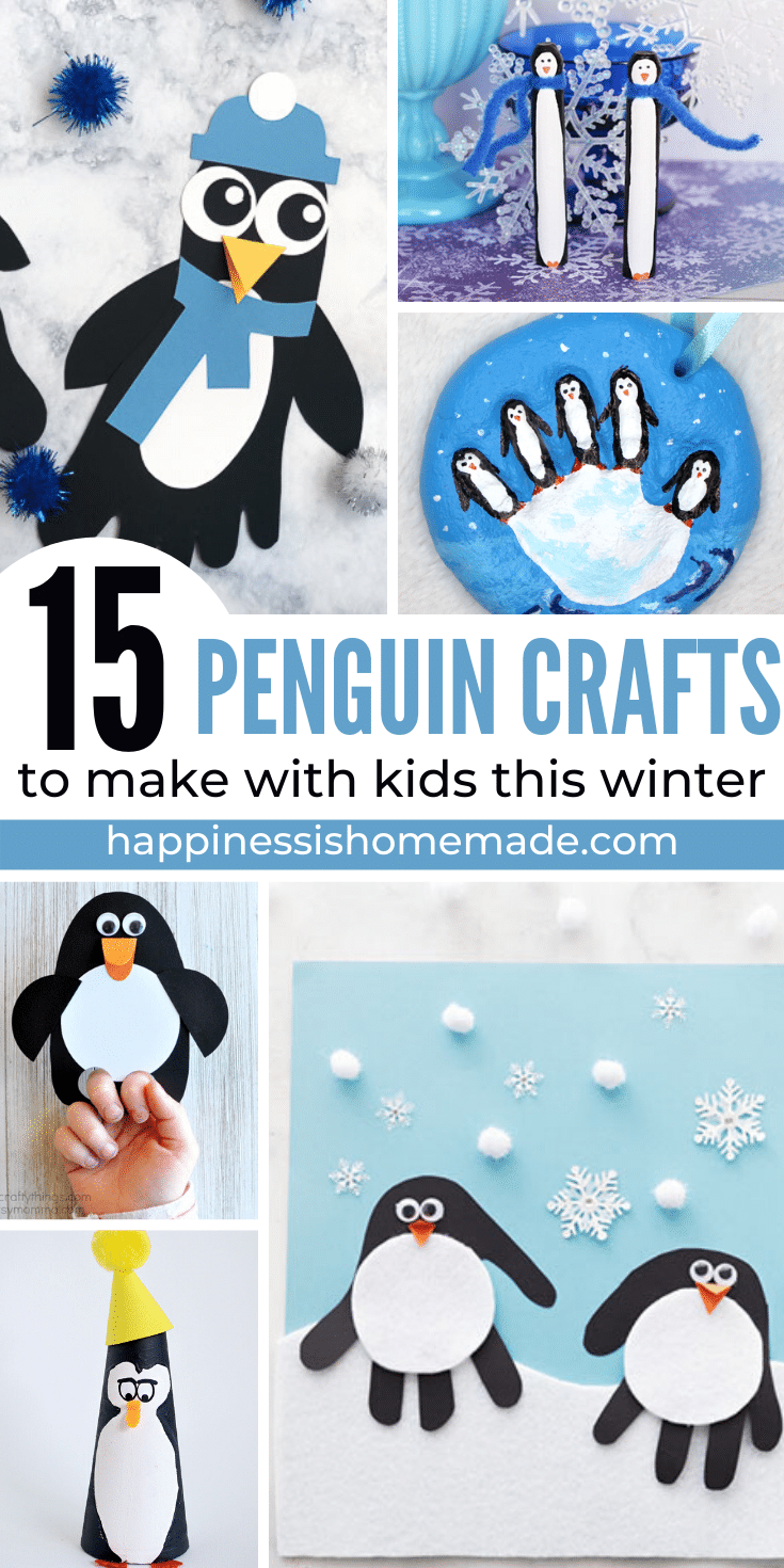 15 Adorable Penguin Crafts For Kids Happiness Is Homemade