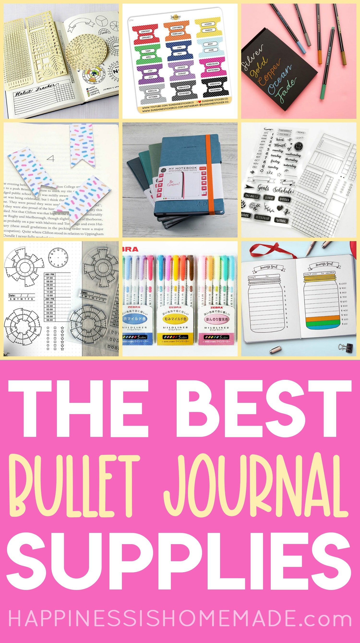 Bullet Journal Supplies Organization - All the BEST Ideas You Need! -  Slightly Sorted